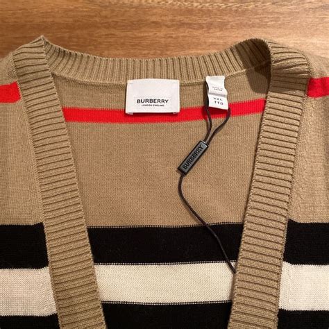 Burberry striped Scioto cardigan (retired design) 